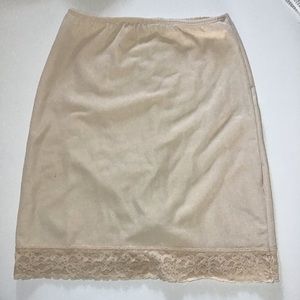 Body Slimmers by Nancy Ganz Beige Girdle Hip Shapewear Slip Sz M